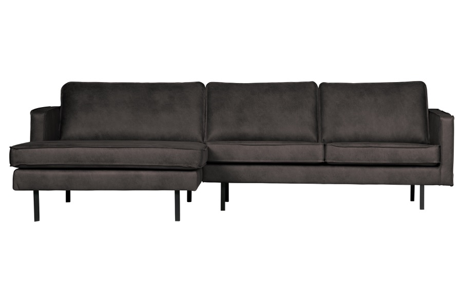 Rodeo Chaise Longue Links Schwarz