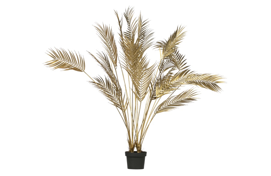 Palme Künstliche Pflanze Gold 110cm