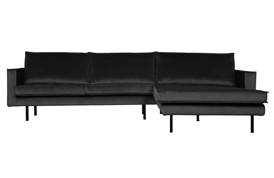 Rodeo Chaise Longue Rechts Velvet Anthracite