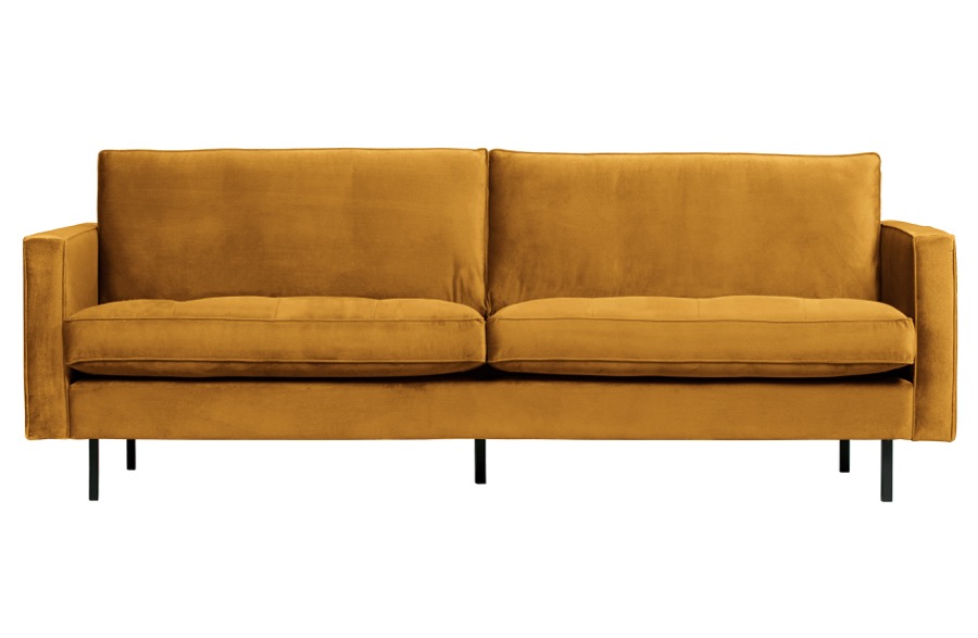 Rodeo Classic Sofa 2,5-seater Velvet Ochre