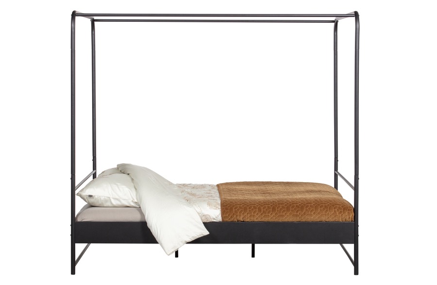 Bunk Bett Metall Schwarz 160×200 Cm