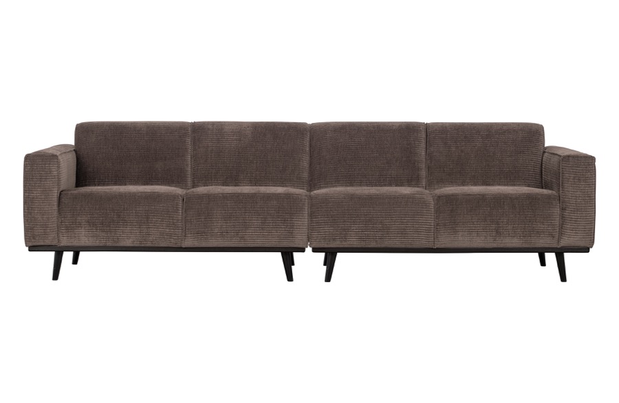 Statement 4-seater 280 Cm Flachrippe Taupe