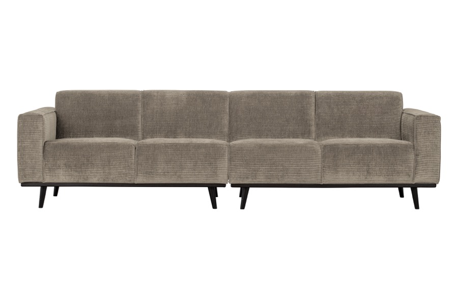 Statement 4-seater 280 Cm Flachrippe Clay