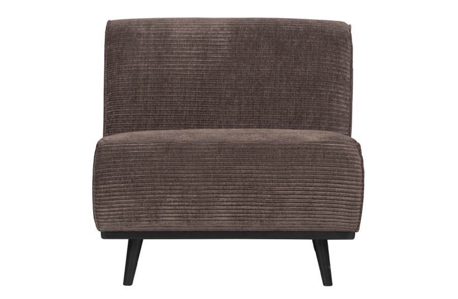 Statement 1-seater Element Flach Rippe Taupe