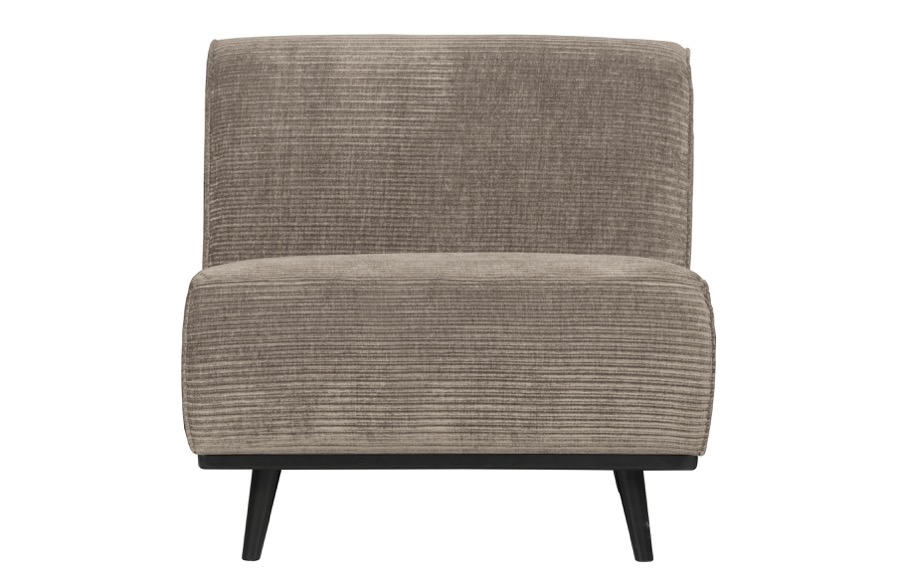 Statement 1-seater Element Flach Rippe Clay