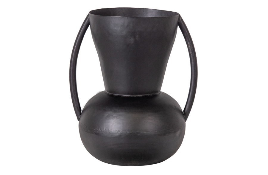 Siep Vase Metall Schwarz