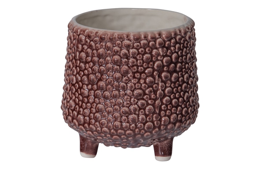 Serene Vase Keramik Aubergine
