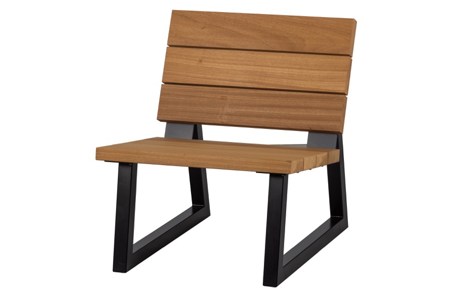 Banco Outdoor Chair Wood Naturel   Metall [fsc]