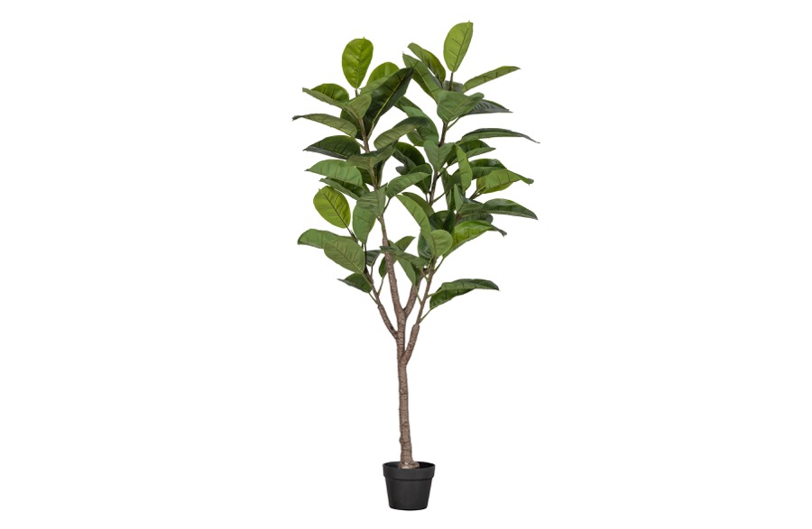 Rubberboom Kunstpflanze Grün 135cm