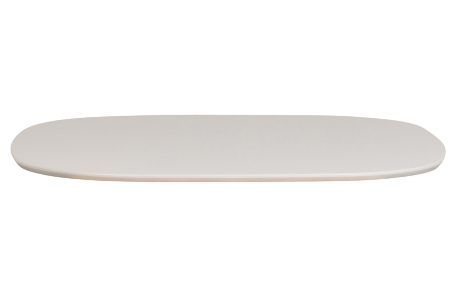 Tablo Tischplatte Asche Nebel Organisch 130×130 [fsc]