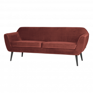 ROCCO SOFA 187 CM SAMT BORDEAUXROT [fsc] 340451-R