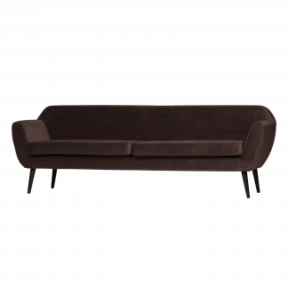 ROCCO XL SOFA 230 CM SAMT DUNKELBRAUN [fsc] 340480-D
