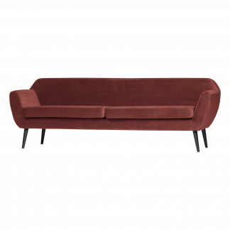 ROCCO XL SOFA 230 CM SAMT BORDEAUXROT [fsc] 340480-R
