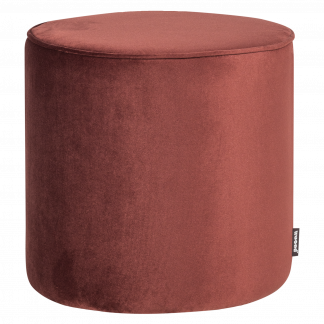 SARA HOCKER HOCH 46xO46 CM SAMT BORDEAUXROT [fsc] 350409-BR