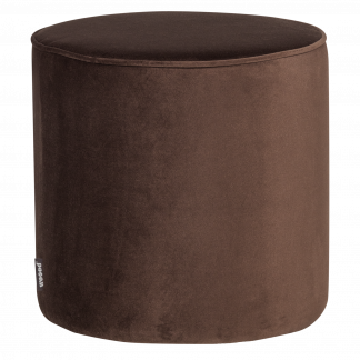 SARA HOCKER HOCH 46xO46 CM SAMT DUNKELBRAUN [fsc] 350409-DB