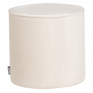 SARA HOCKER HOCH 46xO46 CM SAMT OFF WHITE [fsc] 350409-OW