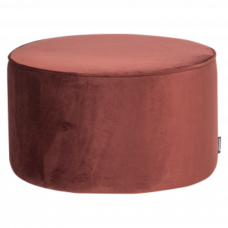 SARA HOCKER 36xO60 CM NIEDRIG SAMT BORDEAUXROT [fsc] 350410-BR
