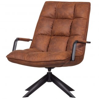 JOUKE DREHSESSEL MIT ARMLEHNE KUNSTLEDER COGNAC [fsc] 373361-CO