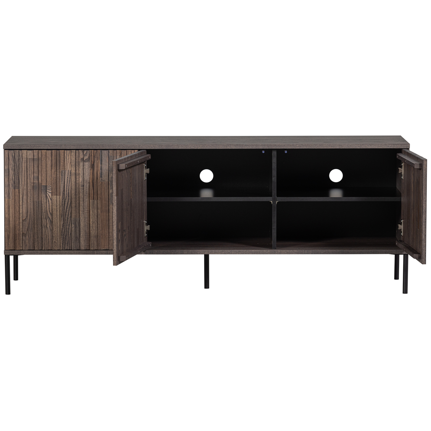 NEW GRAVURE TV-MOBEL 150 CM ASCHE FURNIER ESPRESSO [fsc] 373473-E – Bild 5