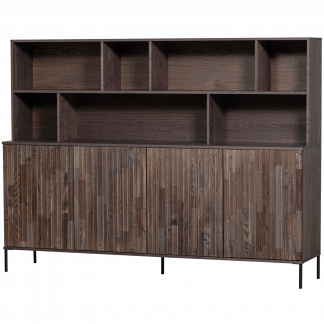 NEW GRAVURE WANDSCHRANK ASCHE FURNIER ESPRESSO [fsc] 373585-E