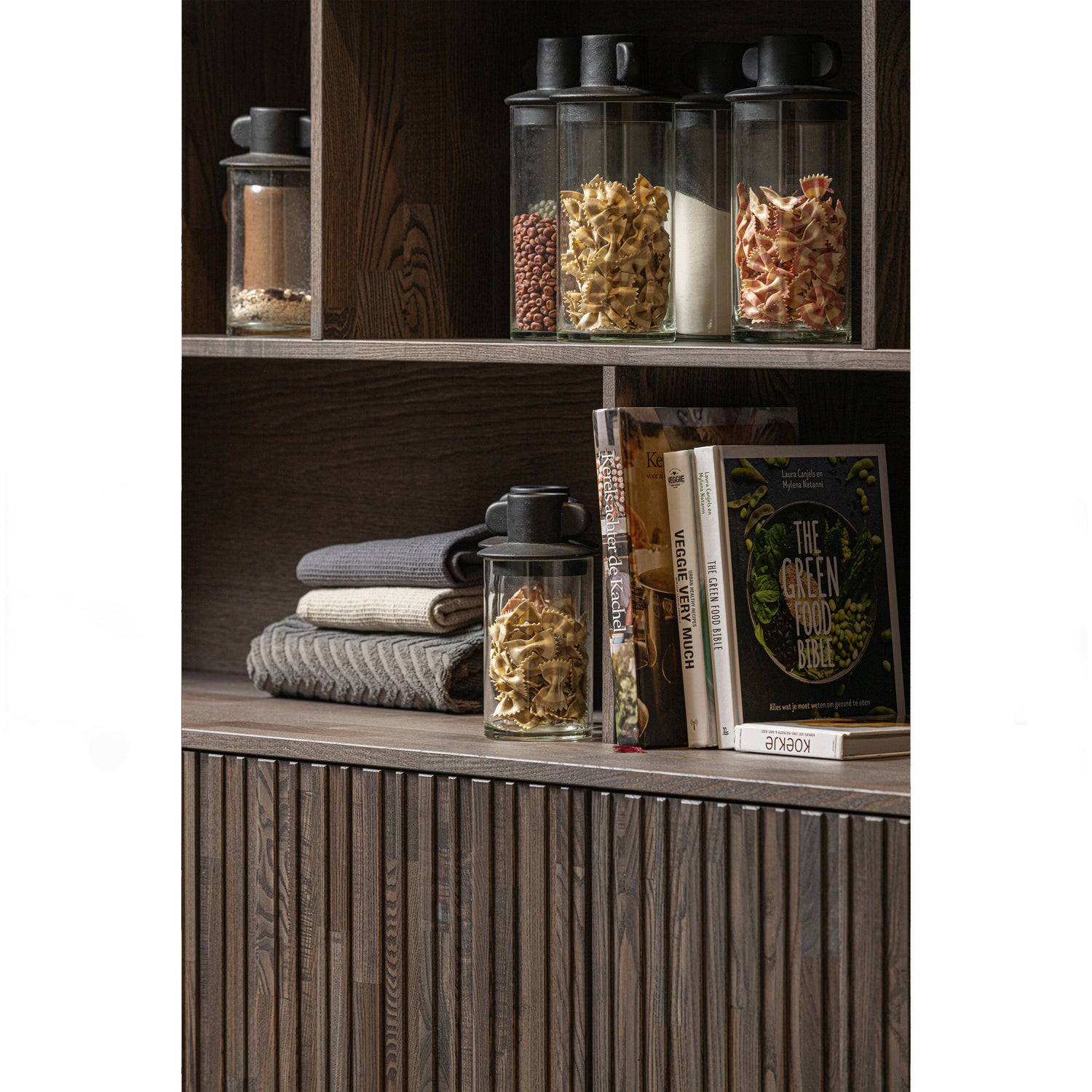 NEW GRAVURE WANDSCHRANK ASCHE FURNIER ESPRESSO [fsc] 373585-E – Bild 4