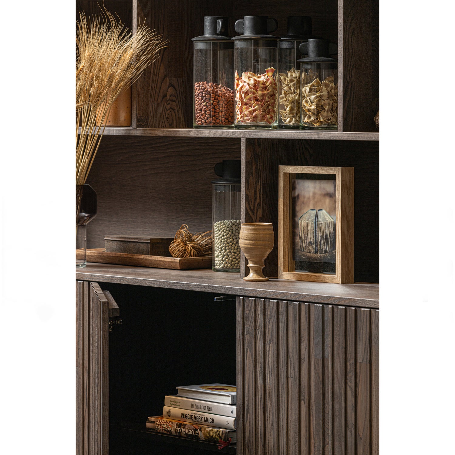 NEW GRAVURE WANDSCHRANK ASCHE FURNIER ESPRESSO [fsc] 373585-E – Bild 5