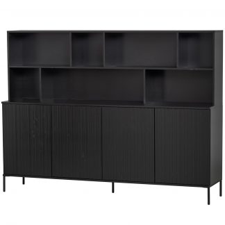 NEW GRAVURE WANDSCHRANK KIEFER SCHWARZ [fsc] 373585-Z