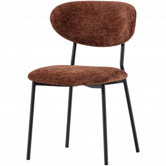 KJELD ESSZIMMERSTUHL CHENILLE STRUKTURIERT BRAUN 374072-B
