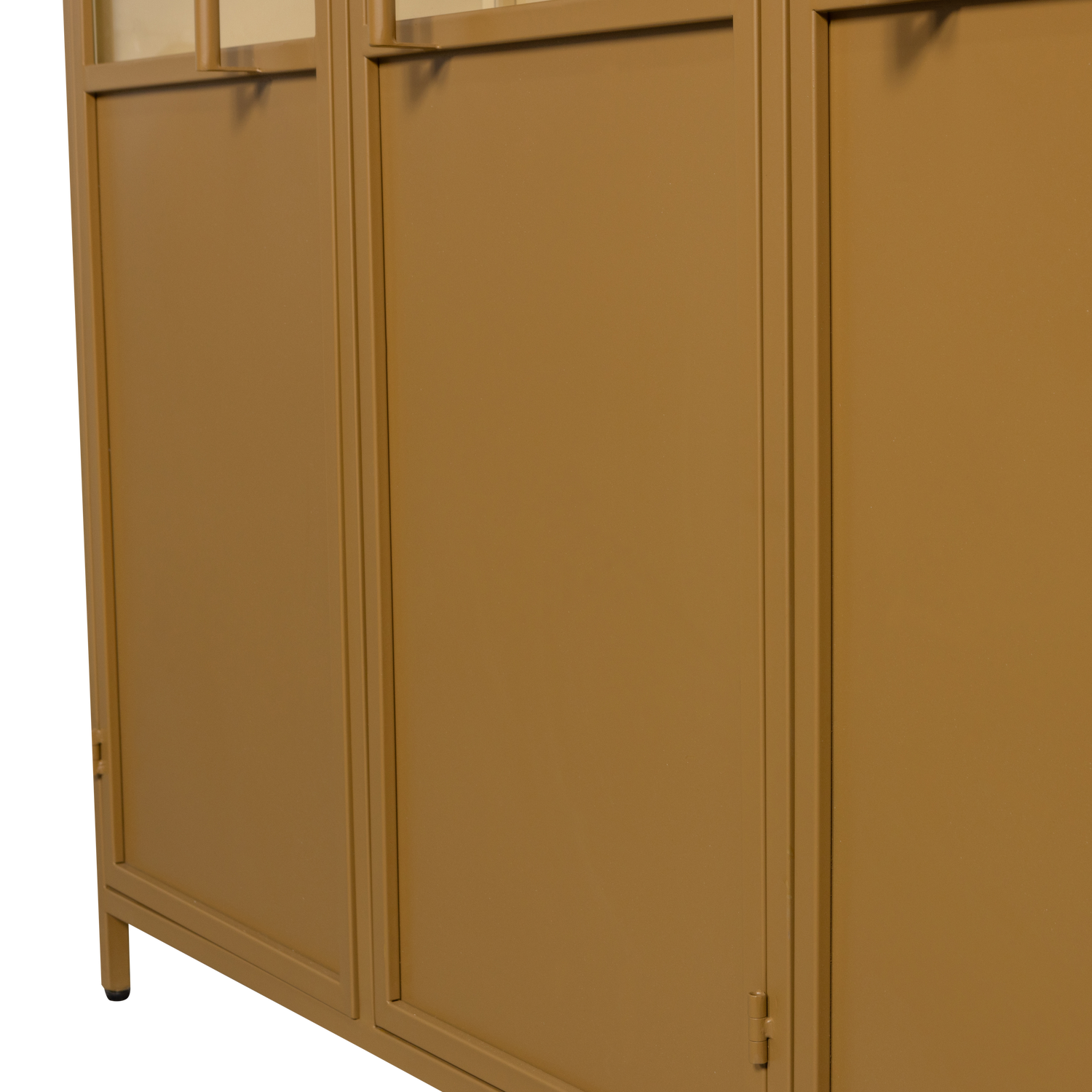 EXHIBIT XL 3-TURIG VITRINE SCHRANK METALL HONIGGELB 375042-H – Bild 8
