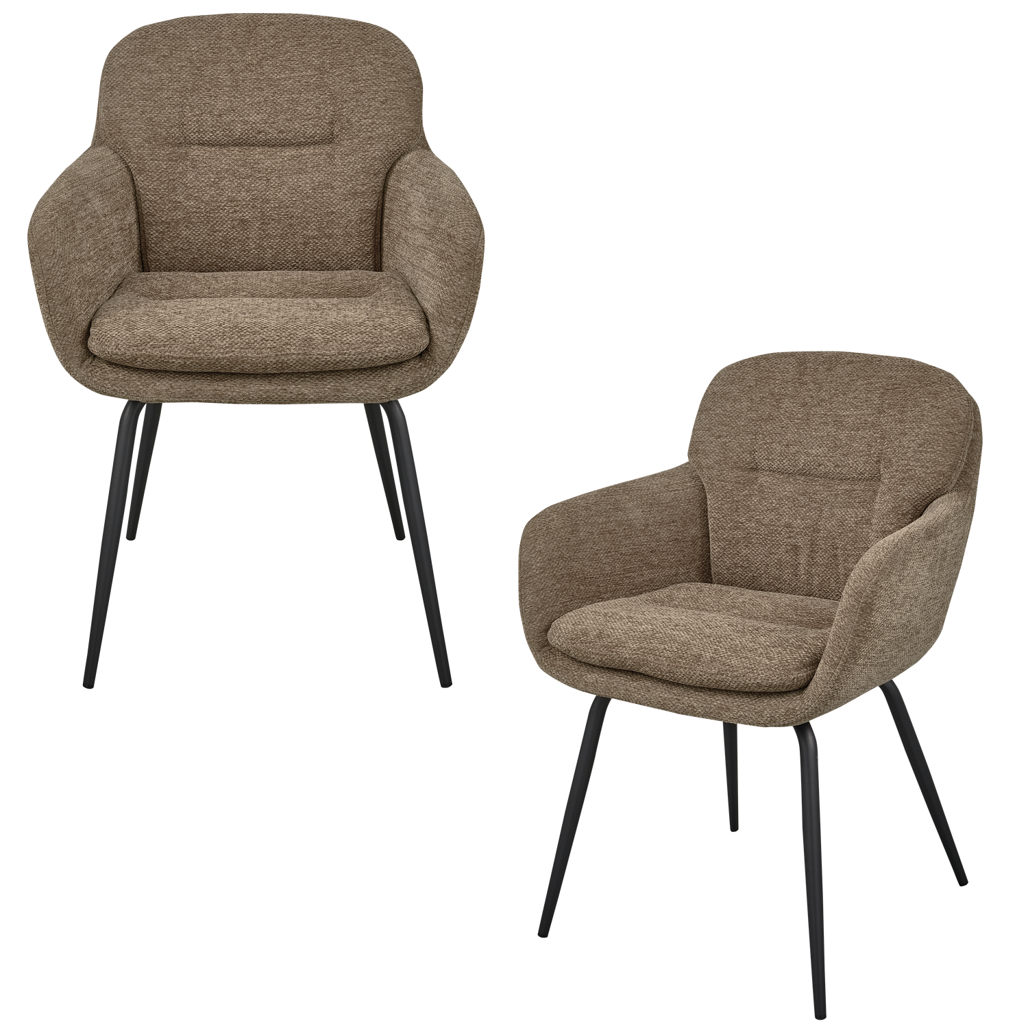 RUNA ESSZIMMERSTUHL CHENILLE DUNKLER SAND 375064-D – Bild 3