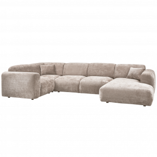 CLOUD ECKBANK LINKS GEWEBTE CHENILLE NATUR 375074-N