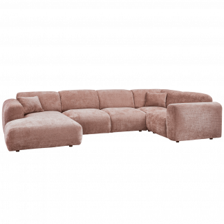 CLOUD ECKBANK RECHTS GEWEBTE CHENILLE TAUPE ROSA 375075-T