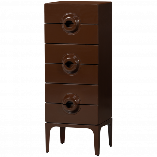 MERGE KOMMODE 6 SCHUBLADEN EUCALYPTUS HOLZ BRAUN ROT 375093-B
