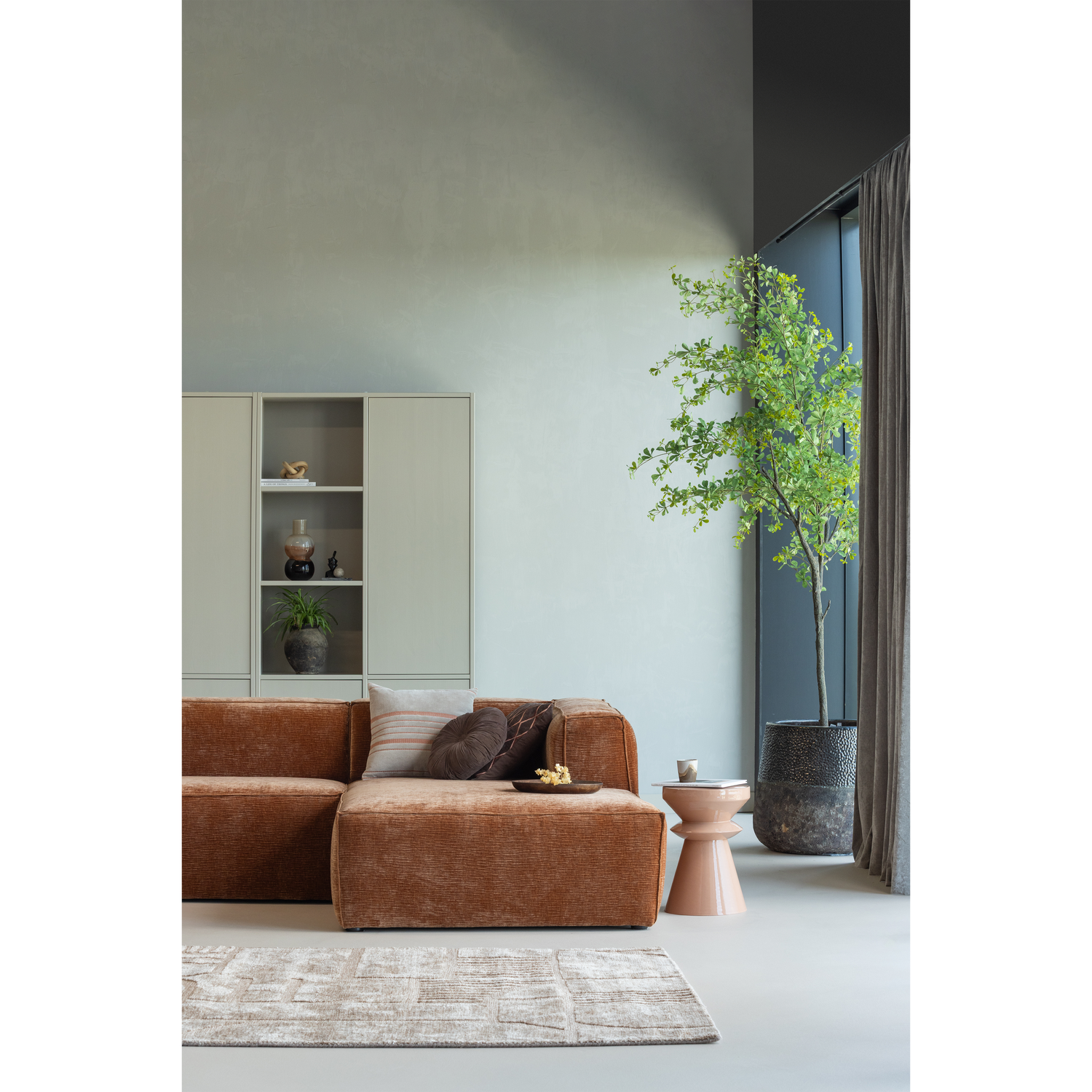 BEAN ECKBANK RECHTS CHENILLE VELVET TERRA 375694-VE – Bild 3