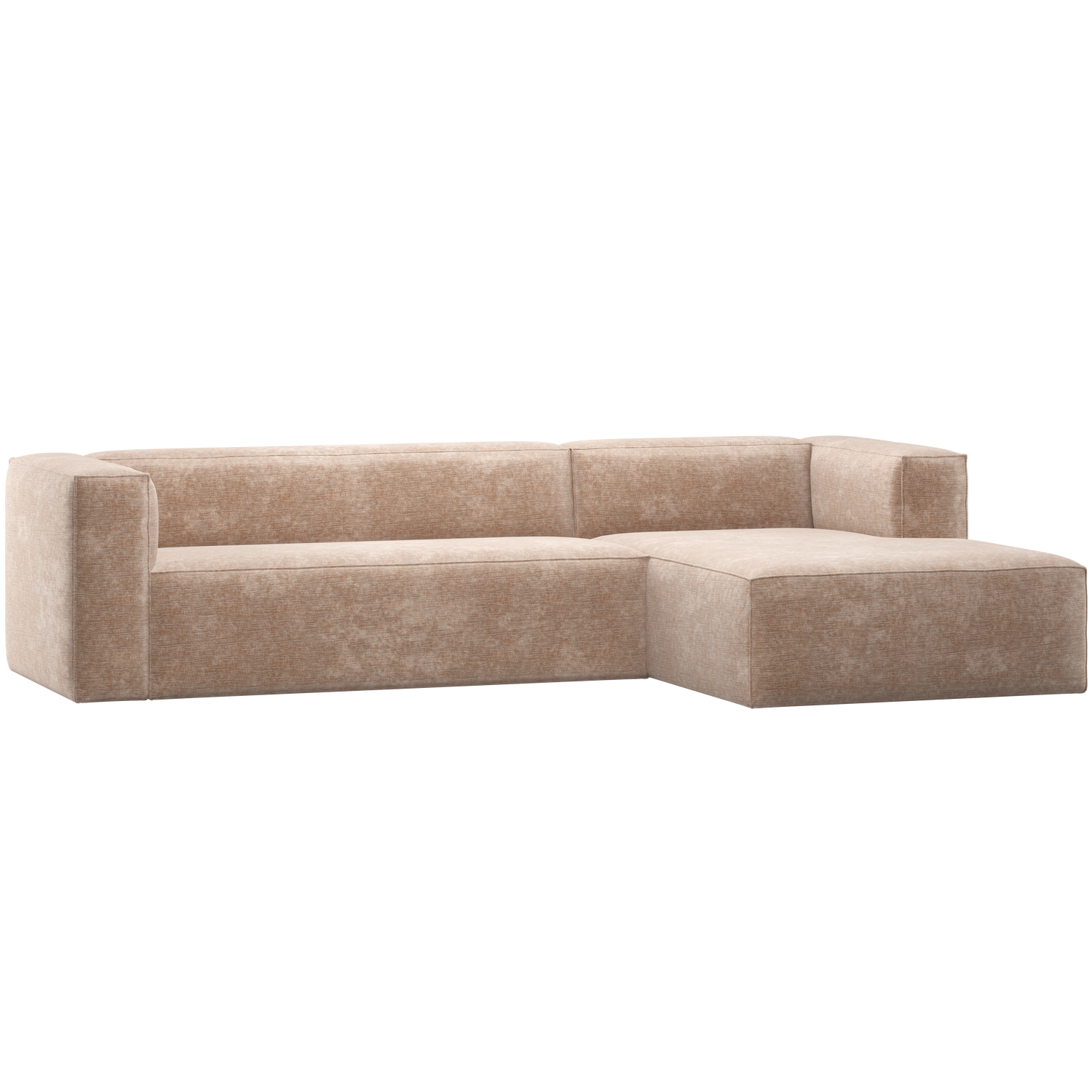 BEAN ECKBANK RECHTS CHENILLE VELVET NATUR 375694-VN