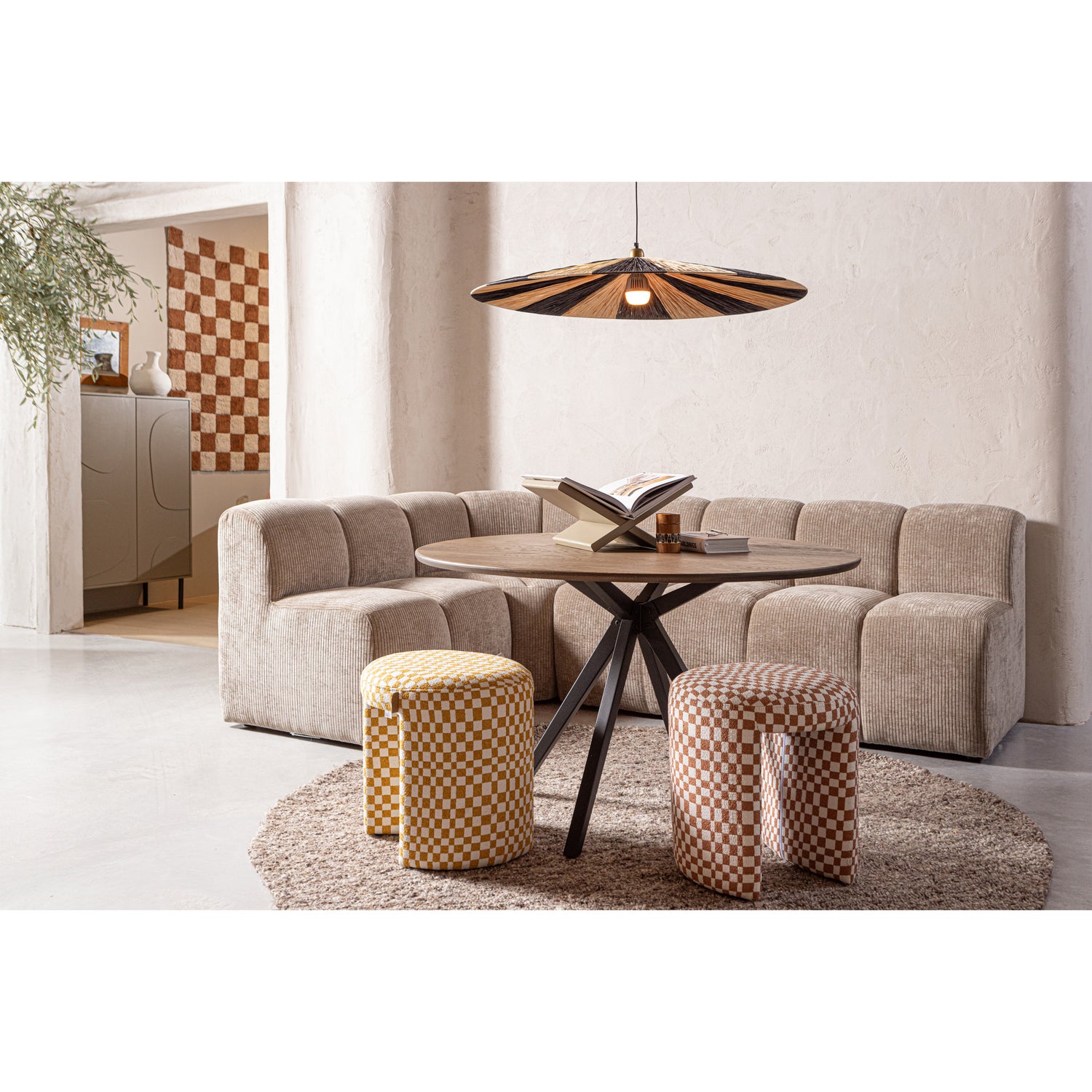EFIA TEPPICH WOLLE BRAUN MELANGE O200CM 375050-B – Bild 3