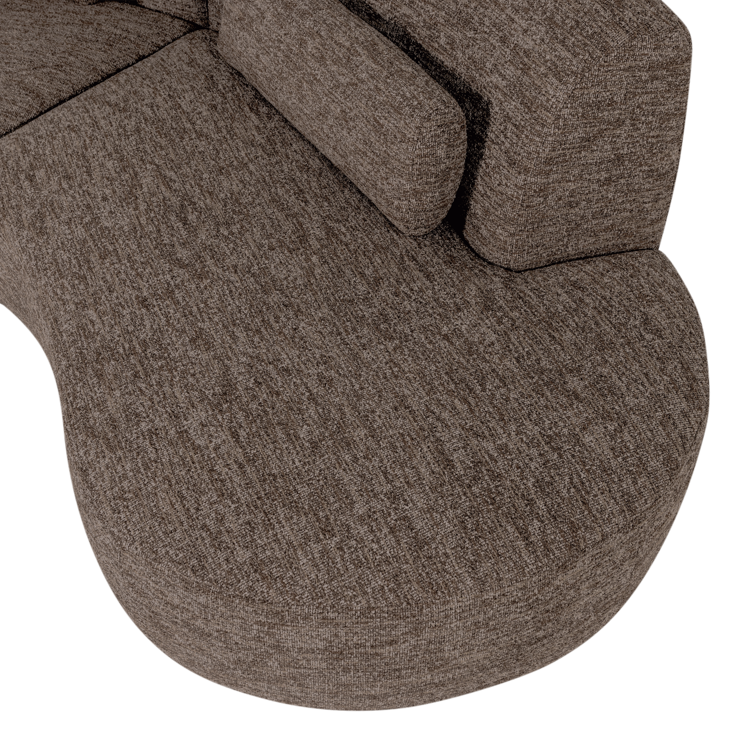BATAVIER HALBRUNDES SOFA 4-SITZER BRAUN MELANGE 377654-RM – Bild 6