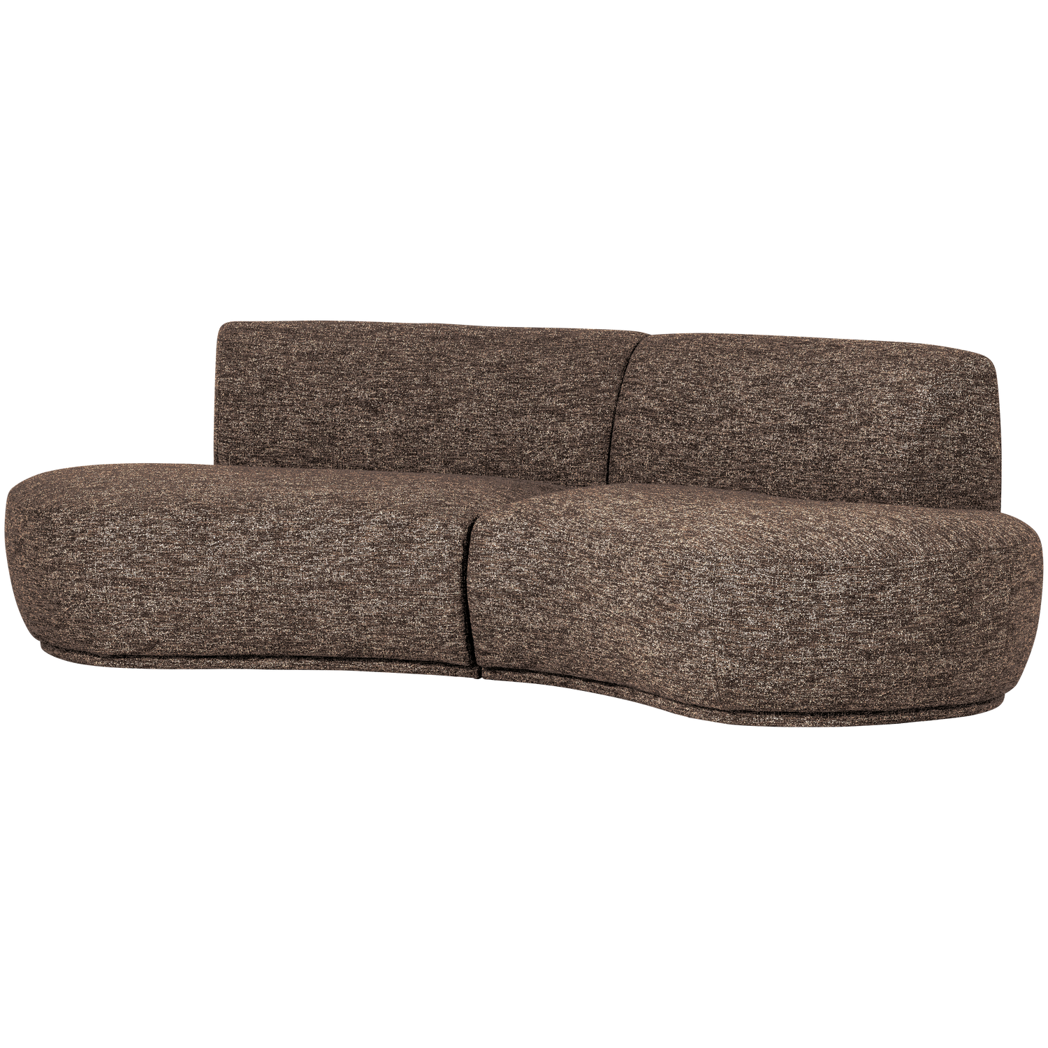 BATAVIER HALBRUNDES SOFA 4-SITZER BRAUN MELANGE 377654-RM – Bild 4