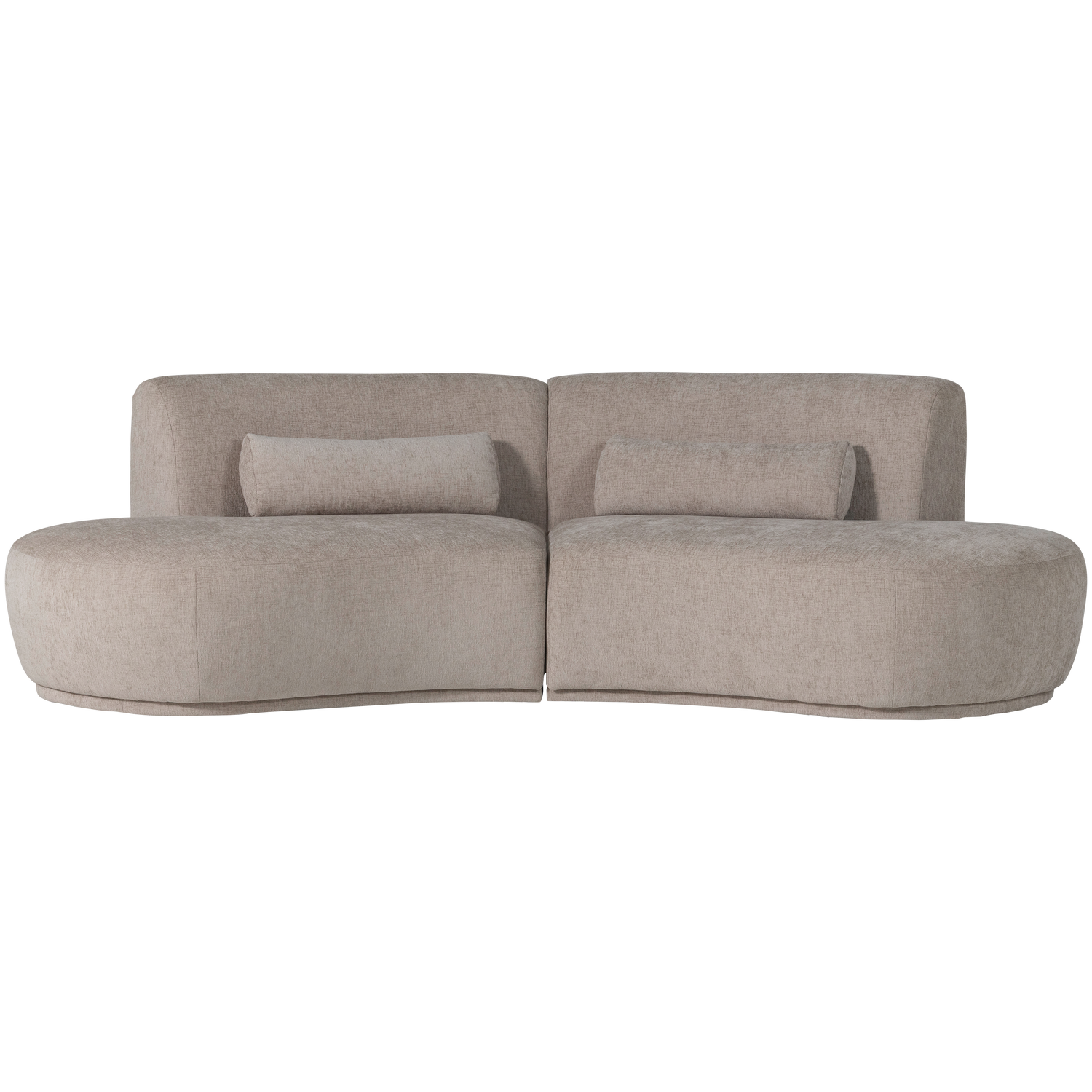 BATAVIER HALBRUNDES SOFA 4-SITZER VELVET SAND MELANGE 377654-VZ – Bild 4