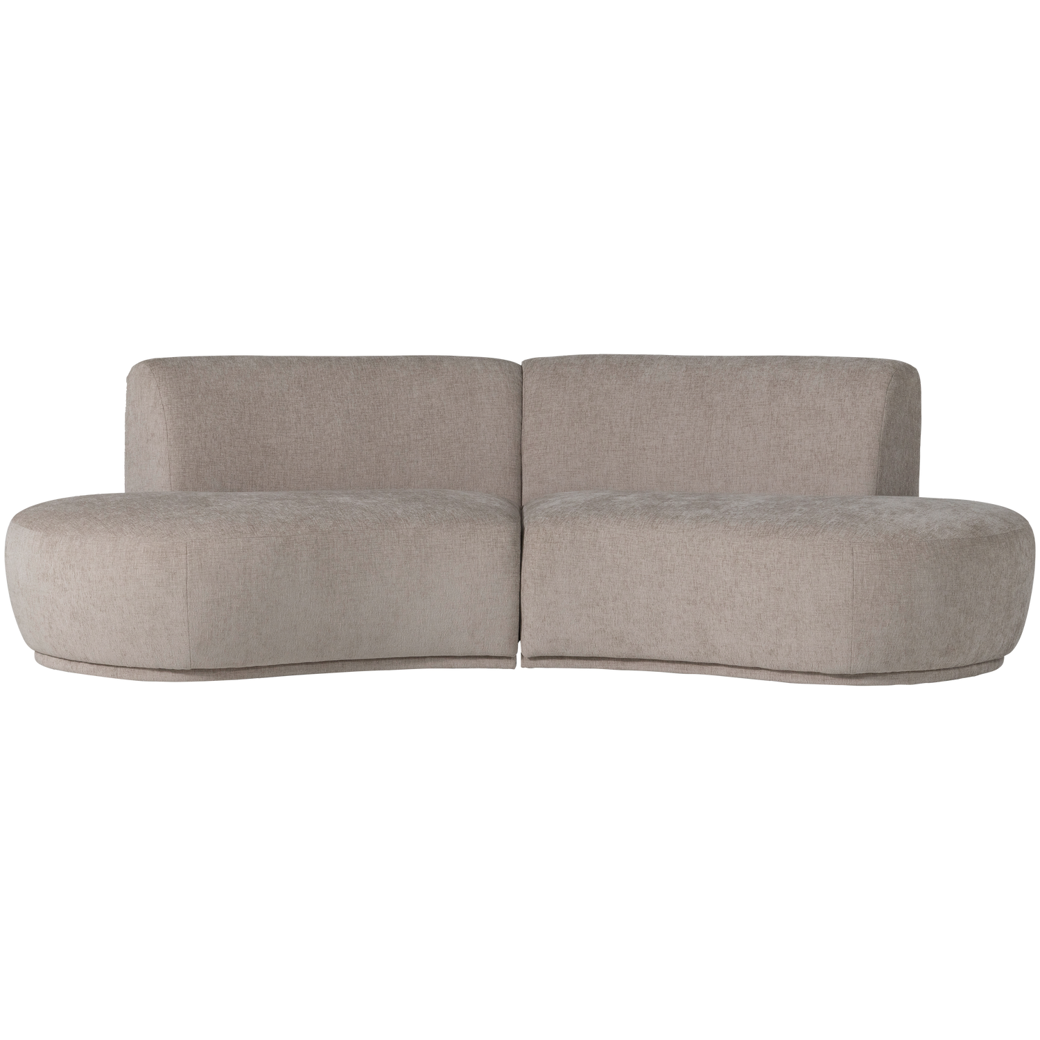BATAVIER HALBRUNDES SOFA 4-SITZER VELVET SAND MELANGE 377654-VZ – Bild 6