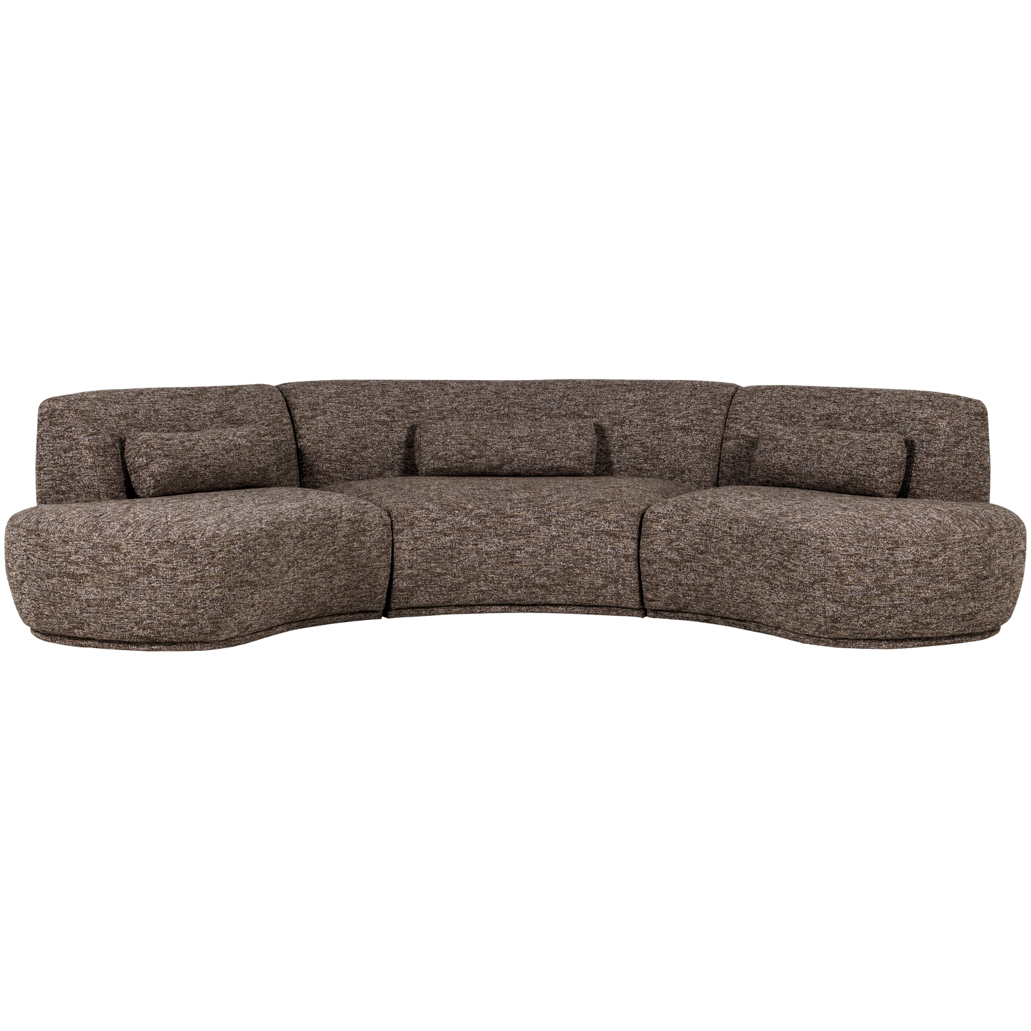 BATAVIER HALBRUNDES SOFA 6-SITZER BRAUN MELANGE 377655-RM – Bild 3