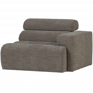 NOVI 1-SITZER ELEMENT ARM RECHTS GRAU MELANGE 377661-GM