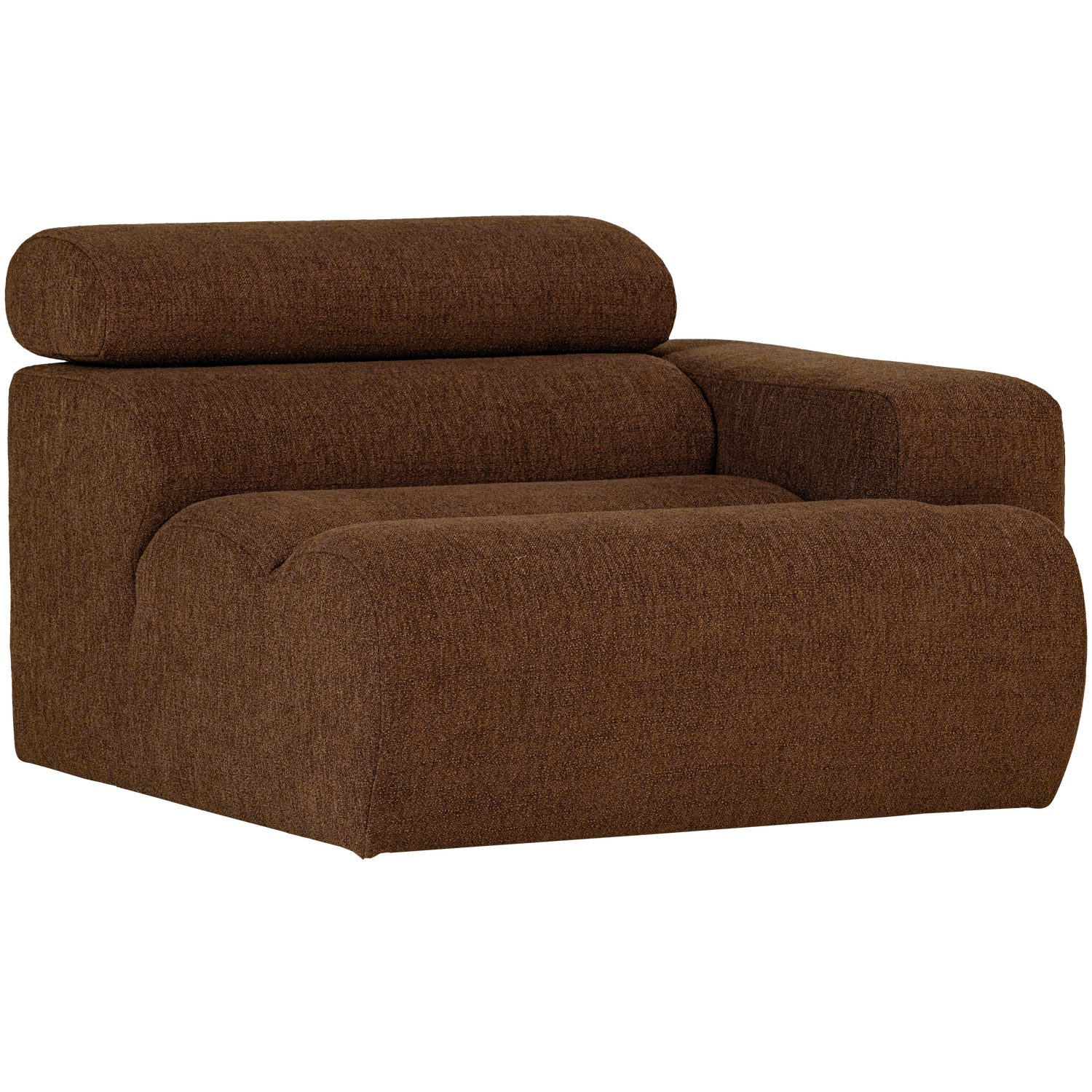 NOVI 1-SITZER ELEMENT ARM RECHTS BOUCLE MOKKABRAUN 377661-M – Bild 4