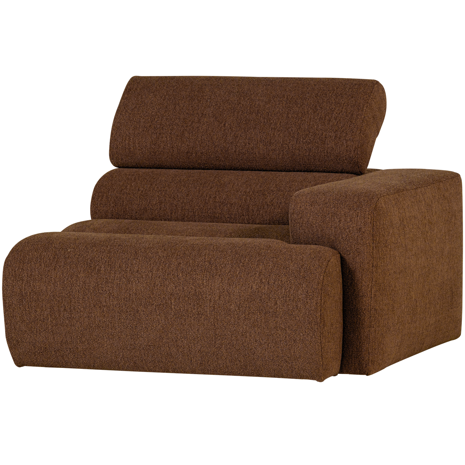 NOVI 1-SITZER ELEMENT ARM RECHTS BOUCLE MOKKABRAUN 377661-M – Bild 3