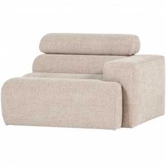NOVI 1-SITZER ELEMENT ARM RECHTS BOUCLE NATUR 377661-N