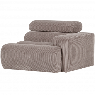 NOVI 1-SITZER ELEMENT ARM RECHTS GERIPPTER STOFF SAND 377661-RZ
