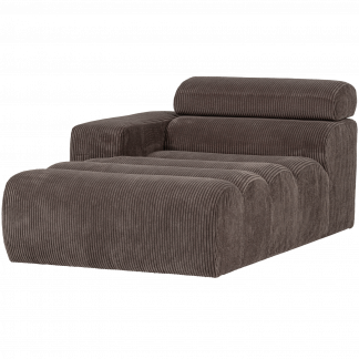 NOVI CHAISE LONGUE ELEMENT ARM LINKS GERIPPTER GRAU BRAUN 377663-RG