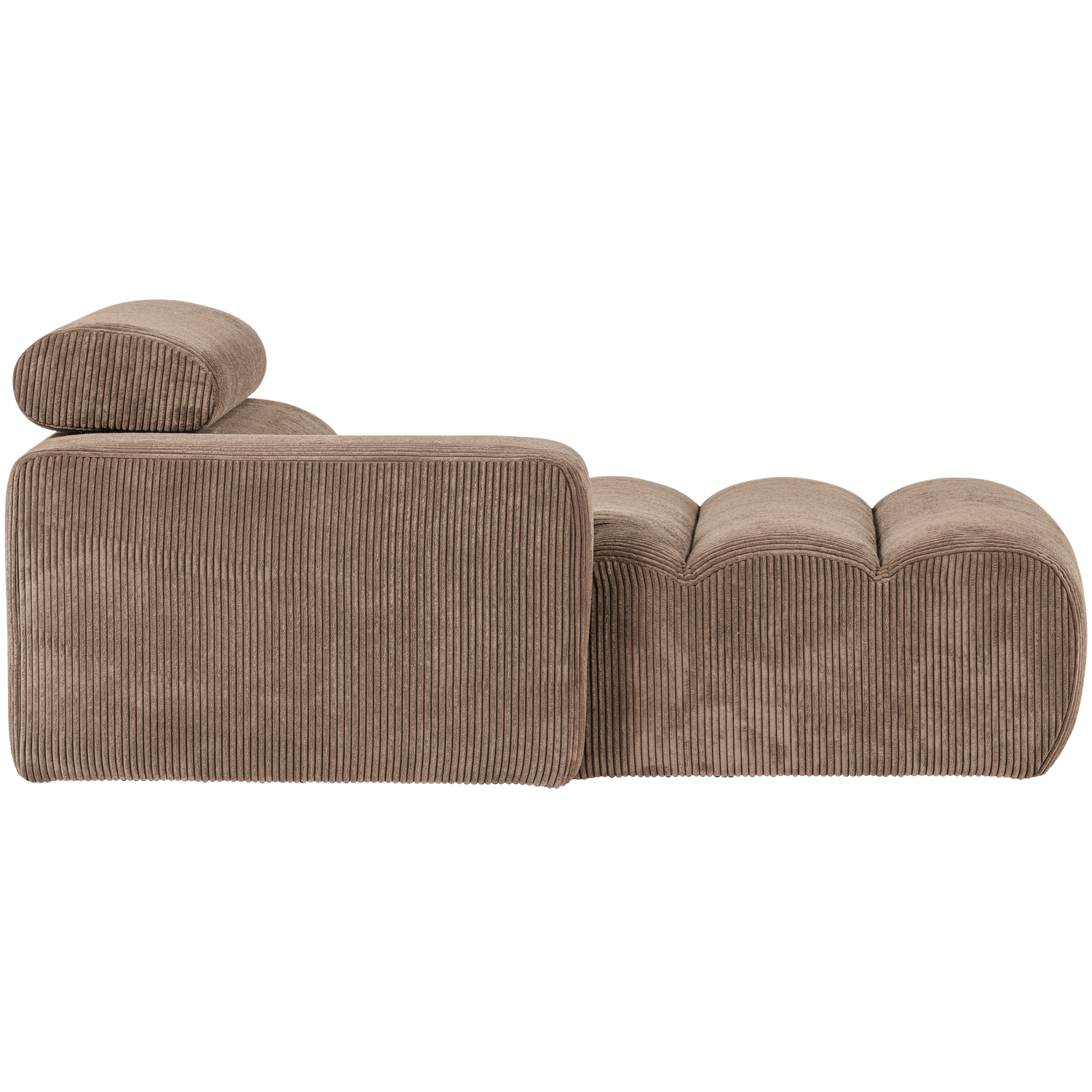 NOVI CHAISE LONGUE ELEMENT ARM LINKS GERIPPTER TAUPE 377663-RT – Bild 5