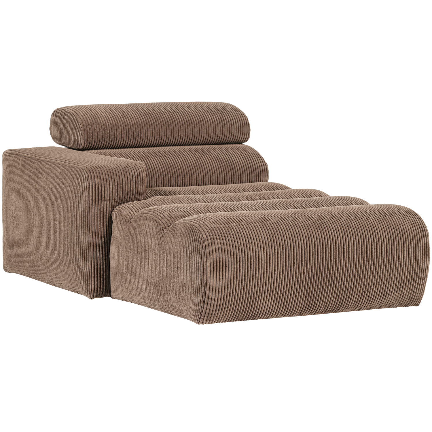 NOVI CHAISE LONGUE ELEMENT ARM LINKS GERIPPTER TAUPE 377663-RT – Bild 3