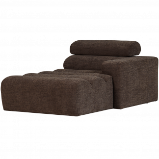 NOVI CHAISE LONGUE ELEMENT RECHTS DUNKELBRAUN MELANGE 377664-DM